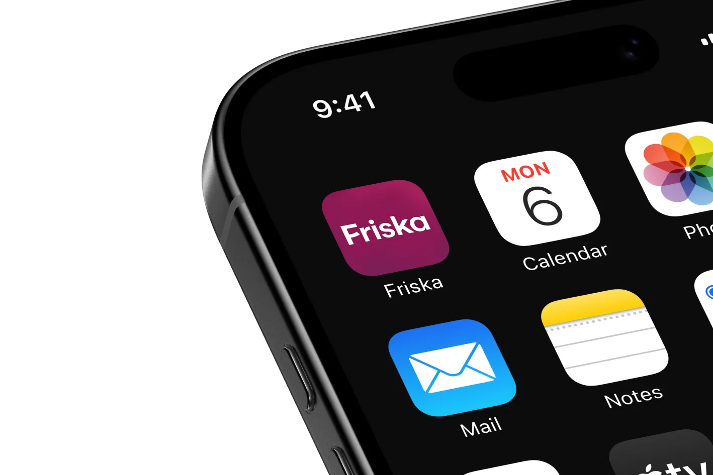 Friskas nya app-ikon på en telefons hemskärm